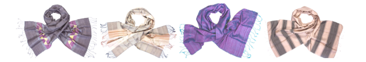 Silk scarves from Cambodia