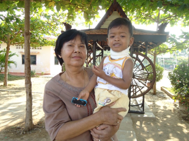 Phaly Nuon and one of her children