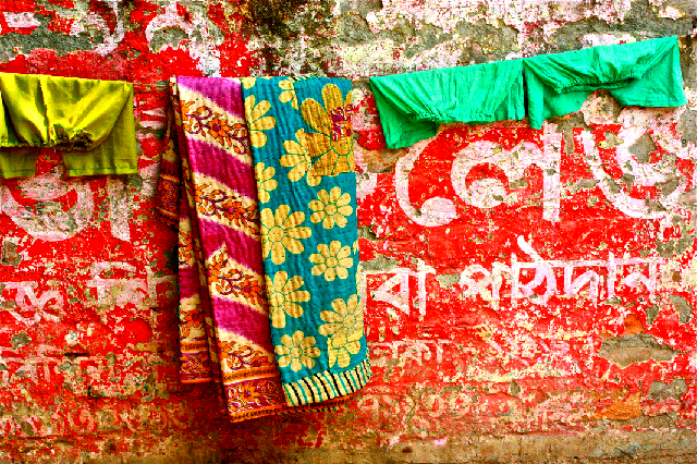 Kantha scarf in Bangladesh