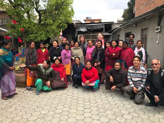 Kimdo Pashmina weaving group in Nepal