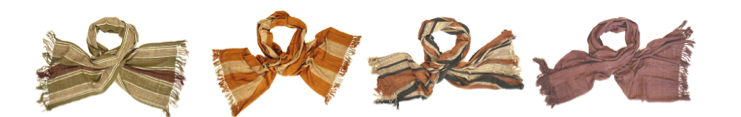 Wild silk scarves from Madagascar